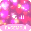 Pink Heart Emoji Keyboard Theme for Facebook APK