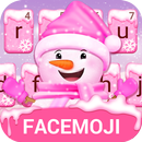 Pink Snow Keyboard Theme APK