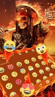 Pirate Skull keyboard theme poster