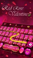 Red Rose Keyboard Theme for Valentine's Day capture d'écran 2