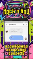 Thème du clavier Emoji Rock n Roll pour Snapchat capture d'écran 3
