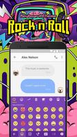 Thème du clavier Emoji Rock n Roll pour Snapchat Affiche