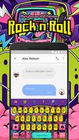 Thème du clavier Emoji Rock n Roll pour Snapchat capture d'écran 1