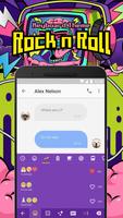Thème du clavier Emoji Rock n Roll para Snapchat imagem de tela 2