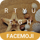 Summer Sea Shell Emoji Keyboard Theme for Snapchat APK