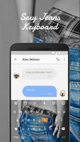 Sexy Jean Keyboard Theme for Whatsapp capture d'écran 1
