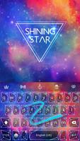 Glitter Shiny Star Keyboard Theme For Facemoji✨ capture d'écran 3