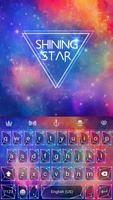 Glitter Shiny Star Keyboard Theme For Facemoji✨ capture d'écran 1