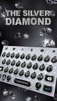 Diamond Keyboard Theme & Silver Diamond Keyboard capture d'écran 1