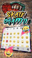 Skateboard Graffiti Keyboard Theme 스크린샷 2