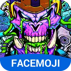download Street Graffiti Skull Keyboard Theme with Emojis APK