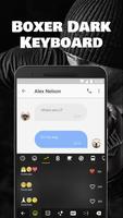 Boxer Dark Emoji Keyboard Theme for Battleground imagem de tela 2