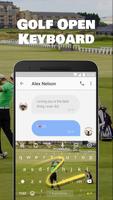 Golf Open Emoji Keyboard Theme for British Open Ekran Görüntüsü 3