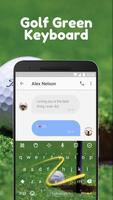 Golf Green Emoji Keyboard Theme for the Open imagem de tela 3
