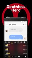 Deathless Hero Emoji Keyboard Theme for Marvel تصوير الشاشة 2