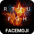 Flaming Flower Emoji Keyboard Theme for Facebook APK
