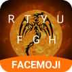 Flaming Totem Emoji Keyboard Theme for GOT 7