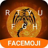 Tema de Teclado Emoji Totem Flamejante para GOT 7 ícone