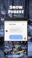Snow Forest Emoji Keyboard Theme for GOT 7 Screenshot 3