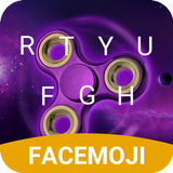 Purple Spinner Emoji Keyboard Theme for Snapchat icône