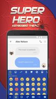Spider Hero Emoji Keyboard Theme for Snapchat Cartaz