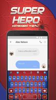 Spider Hero Emoji Keyboard Theme for Snapchat captura de pantalla 1