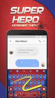 Spider Hero Emoji Keyboard Theme for Snapchat captura de pantalla 3