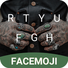 Tattoo Hand Keyboard Theme & Emoji Keyboard 图标