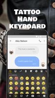 Tattoo Hand Keyboard Theme & Emoji Keyboard Affiche