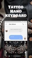 Tattoo Hand Keyboard Theme & Emoji Keyboard screenshot 1