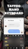Tattoo Hand Keyboard Theme & Emoji Keyboard capture d'écran 2