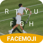 Tennis Champion Emoji Keyboard Theme for Djokovic ikona