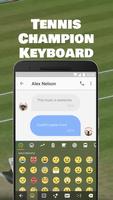 Tennis Champion Emoji Keyboard Theme for Djokovic Affiche