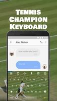 Tennis Champion Emoji Keyboard Theme for Djokovic syot layar 1