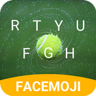 Tennis Drop Emoji Keyboard Theme for grand slam ícone