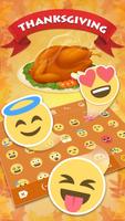Thanksgiving Emoji Keyboard theme screenshot 1