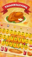 Thanksgiving Emoji Keyboard theme screenshot 2