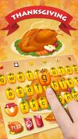 Thanksgiving Emoji Keyboard theme screenshot 3