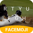 Baseball Touch Base Emoji Keyboard Theme for MLB иконка