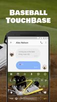 Baseball Touch Base Emoji Keyboard Theme for MLB ảnh chụp màn hình 3