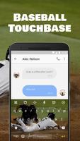 Baseball Touch Base Emoji Keyboard Theme for MLB скриншот 1
