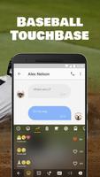 Baseball Touch Base Emoji Keyboard Theme for MLB скриншот 2