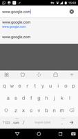 Simple White Keyboard Theme Affiche