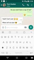 Simple White Keyboard Theme imagem de tela 1