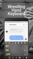 Wrestling Game Emoji Keyboard Theme for Snapchat captura de pantalla 2