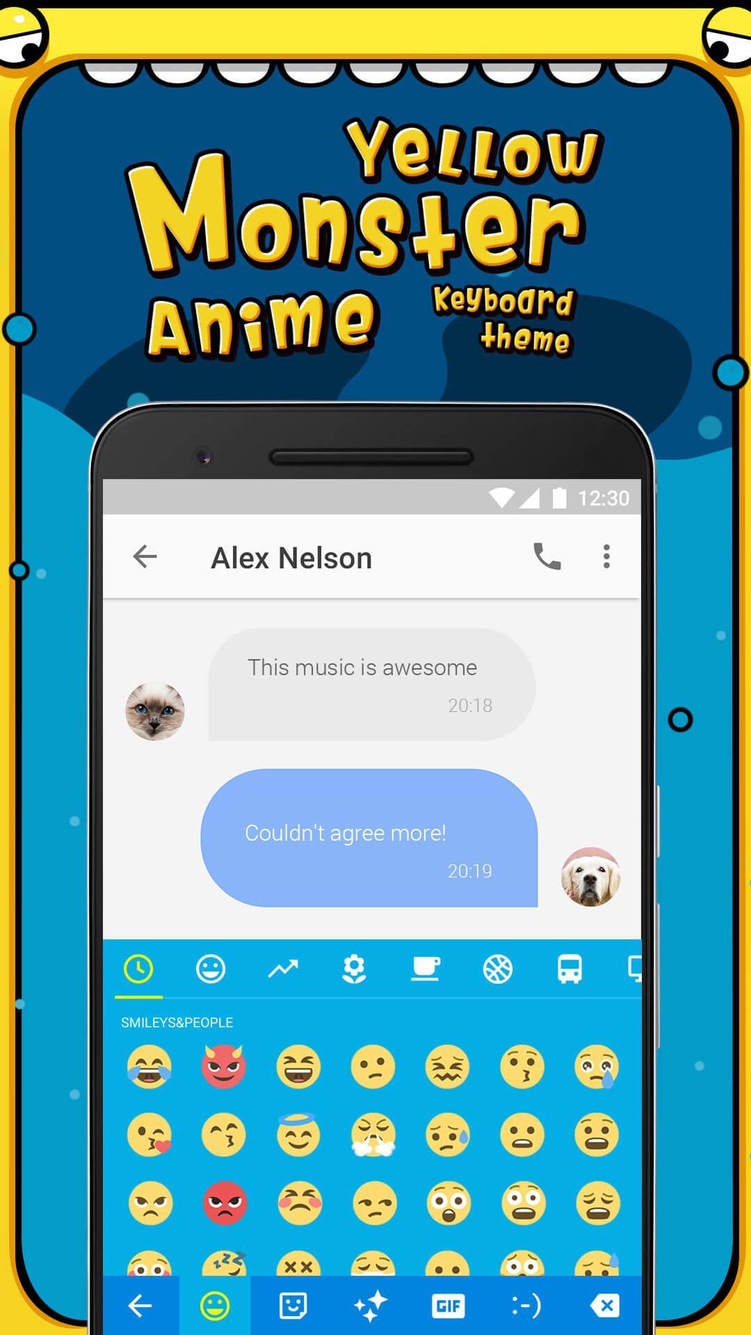 Yellow Monster Anime Emoji Keyboard Theme For Android Apk Download Enjoy no ads and more customization options for you. apkpure com