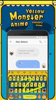 Yellow Monster Anime Emoji Keyboard Theme Screenshot 3
