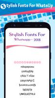 Stylish Fonts For Whatsapp 2018 capture d'écran 1