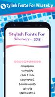 Stylish Fonts For Whatsapp 2018 screenshot 1