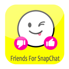 Friends For Snapchat ícone